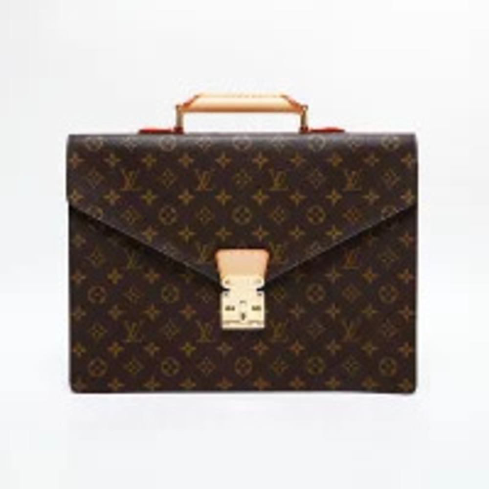 Louis Vuitton Serviette Conseiller Monogram Briefcase Business Bag Handbag Brown